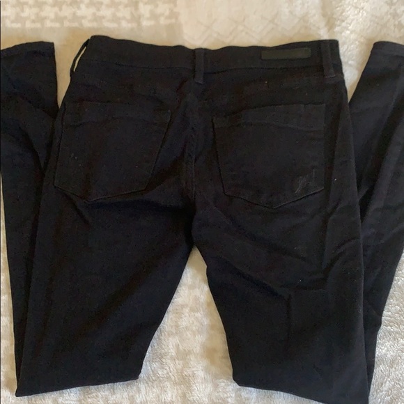 Black Express distressed mid rise jeans size 0 - Picture 4 of 4